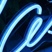 Omelas Blue Neon Sign