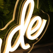 Omojolade Yellow Neon Sign