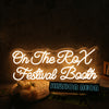 On The Rox Festival Booth Yellow Neon Sign