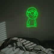 One-Eyed Morty LED Neon Sign