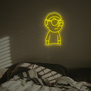 One-Eyed Morty LED Neon Sign