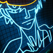 One Piece Luffy Holding Hat Neon Sign