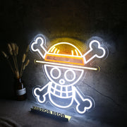 One Piece Skull Logo Neon Sign