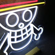 One Piece Skull Logo Neon Sign