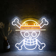 One Piece Skull Logo Neon Sign