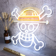 One Piece Skull Logo Neon Sign