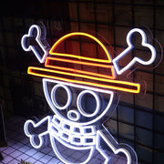 One Piece Skull Neon Sign