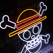 One Piece Skull Neon Sign