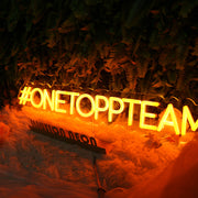 ONETOPPTEAM Orange Neon Sign