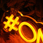 ONETOPPTEAM Orange Neon Sign