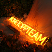 ONETOPPTEAM Orange Neon Sign