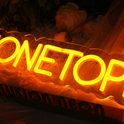 ONETOPPTEAM Orange Neon Sign