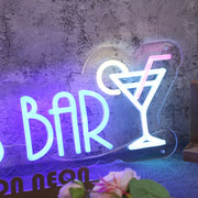 ONUR'S BAR Blue Neon Sign