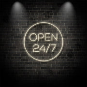 Open 247 Neon Sign