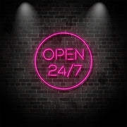 Open 247 Neon Sign