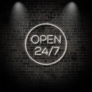 Open 247 Neon Sign