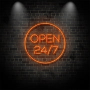 Open 247 Neon Sign