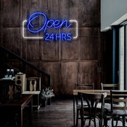 Open 24hrs Neon Sign