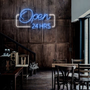 Open 24hrs Neon Sign