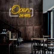 Open 24hrs Neon Sign