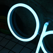 Open Blue Custom Neon Sign