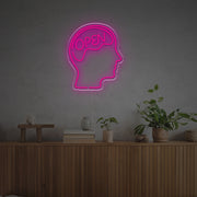 Open Brain LED Neon Sign