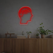 Open Brain LED Neon Sign