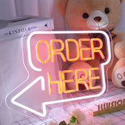 Open Here Neon Sign