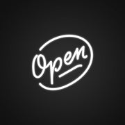 Open Neon Sign