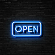 Open Neon Sign