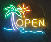 Open Neon Sign Wall Art Sign