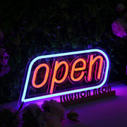 Open Red Neon Sign