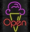 Ice Cream Open Neon Sign Led Neon Sgin