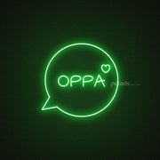 Oppa Neon Sign