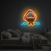 Orange Cheeky Fish LED Neon Acrylic Artwork