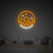 Orange Donnut LED Neon Sign