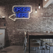 Order Here Neon Sign