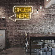 Order Here Neon Sign