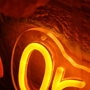 Order Here Orange Neon Sign