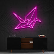 Origami Swan Neon Sign