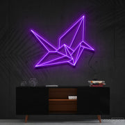 Origami Swan Neon Sign