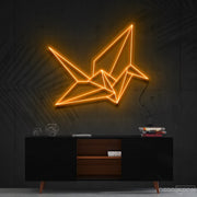 Origami Swan Neon Sign