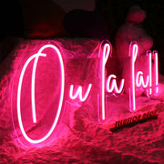 Ou La La Red Neon Sign