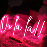 Ou La La Red Neon Sign