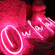 Ou La La Red Neon Sign