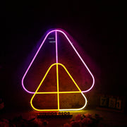 Overlapping Triangles Custom Neon Sign