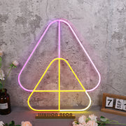 Overlapping Triangles Custom Neon Sign