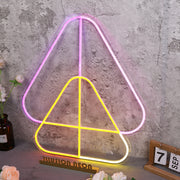 Overlapping Triangles Custom Neon Sign