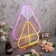 Overlapping Triangles Custom Neon Sign