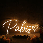 Pabis Yellow Neon Sign